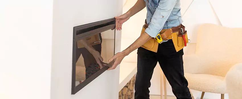 Metal Fireplace Installation in Roseville, California