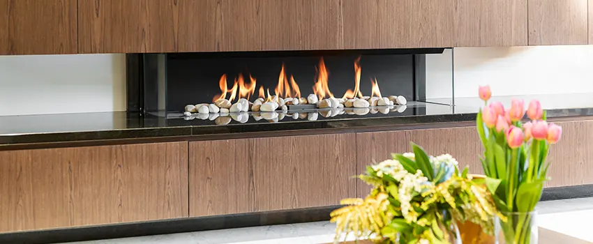 Double-height Fireplace Design Refurbishment in Roseville, California